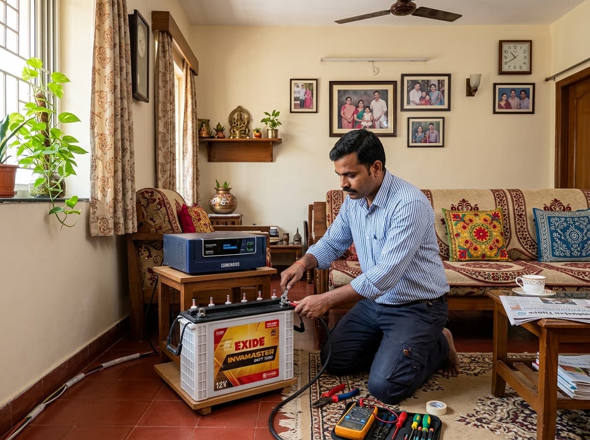 LocalMistry engineer working on power system