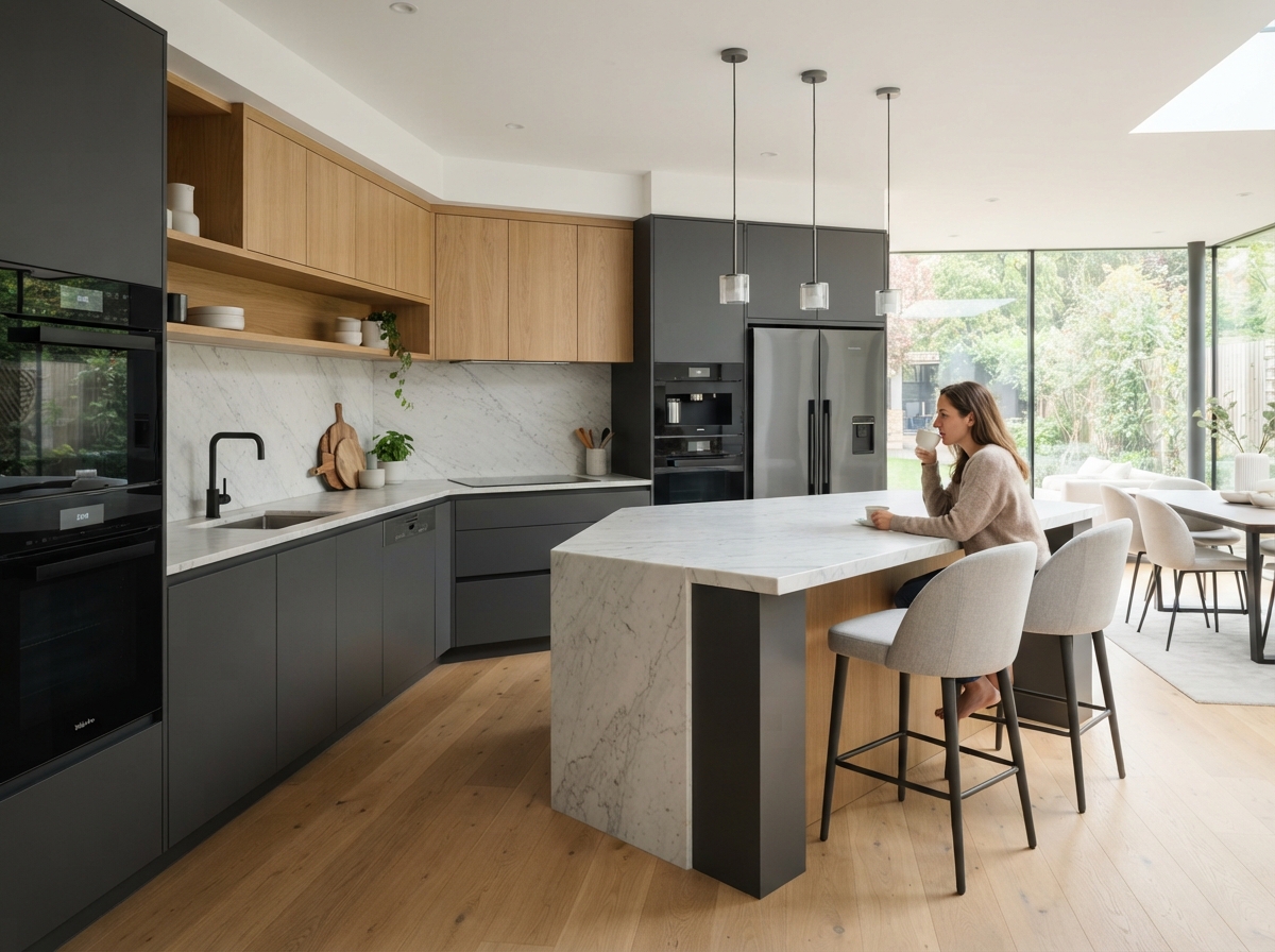 Custom Modular Kitchen Fitting