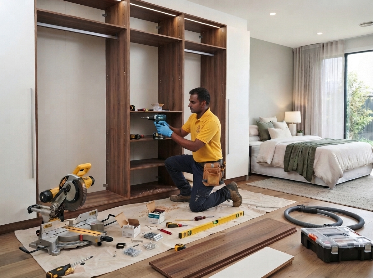 Custom Wardrobe Installation