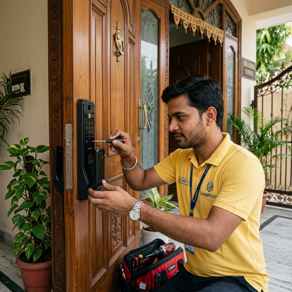 Digital Fingerprint & Keypad Lock